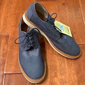 Toms Brogue Blue Chambray